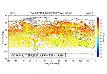 温室効果ガス観測技術衛星2号「いぶき2号」（GOSAT-2）による観測データの解析結果（二酸化炭素、メタン、一酸化炭素）と一般提供開始について