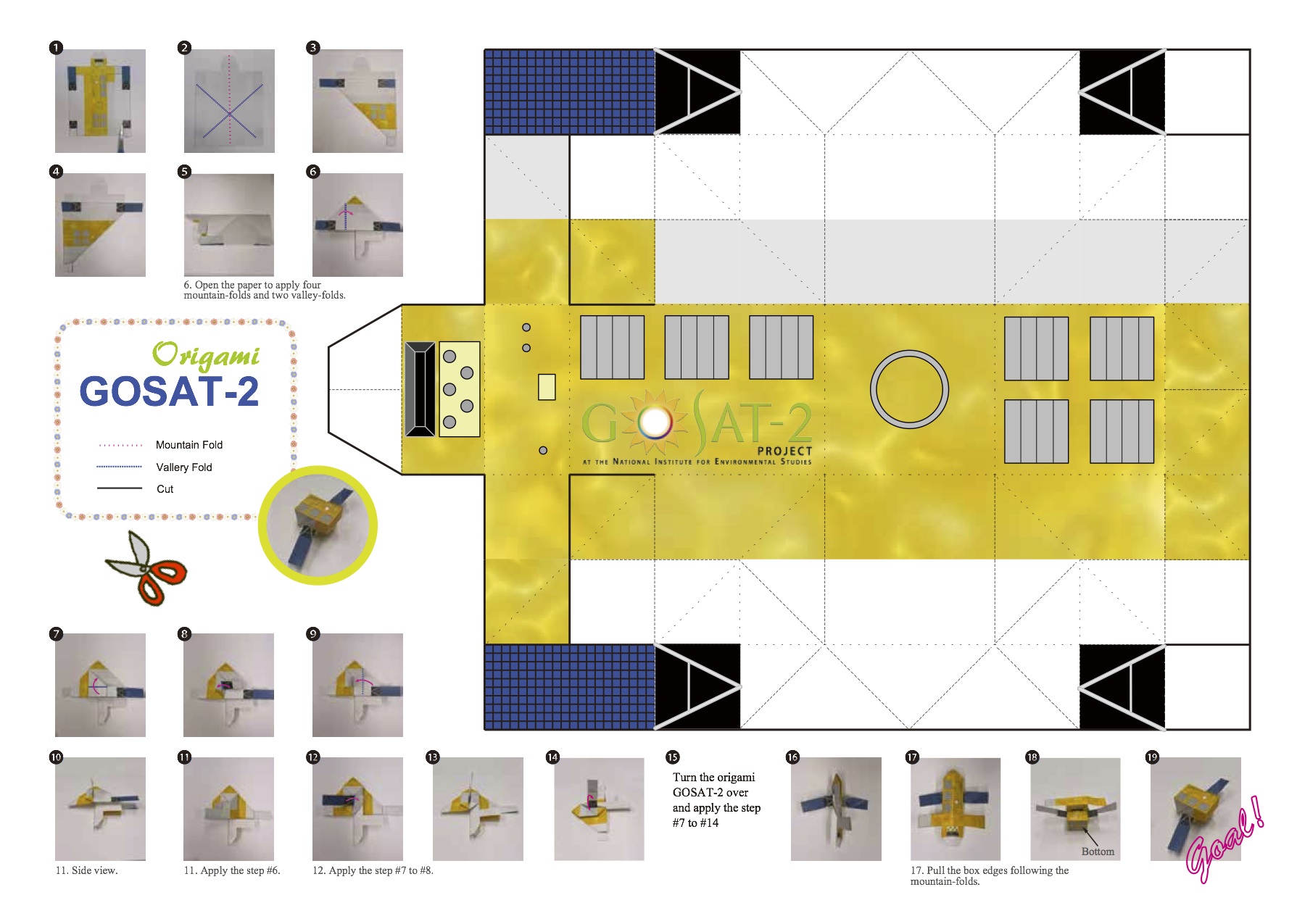 GOSAT-2の折り紙